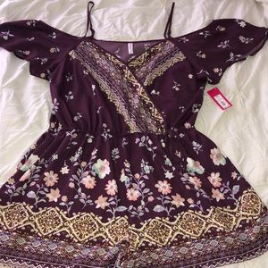 Floral romper with pockets from Target!